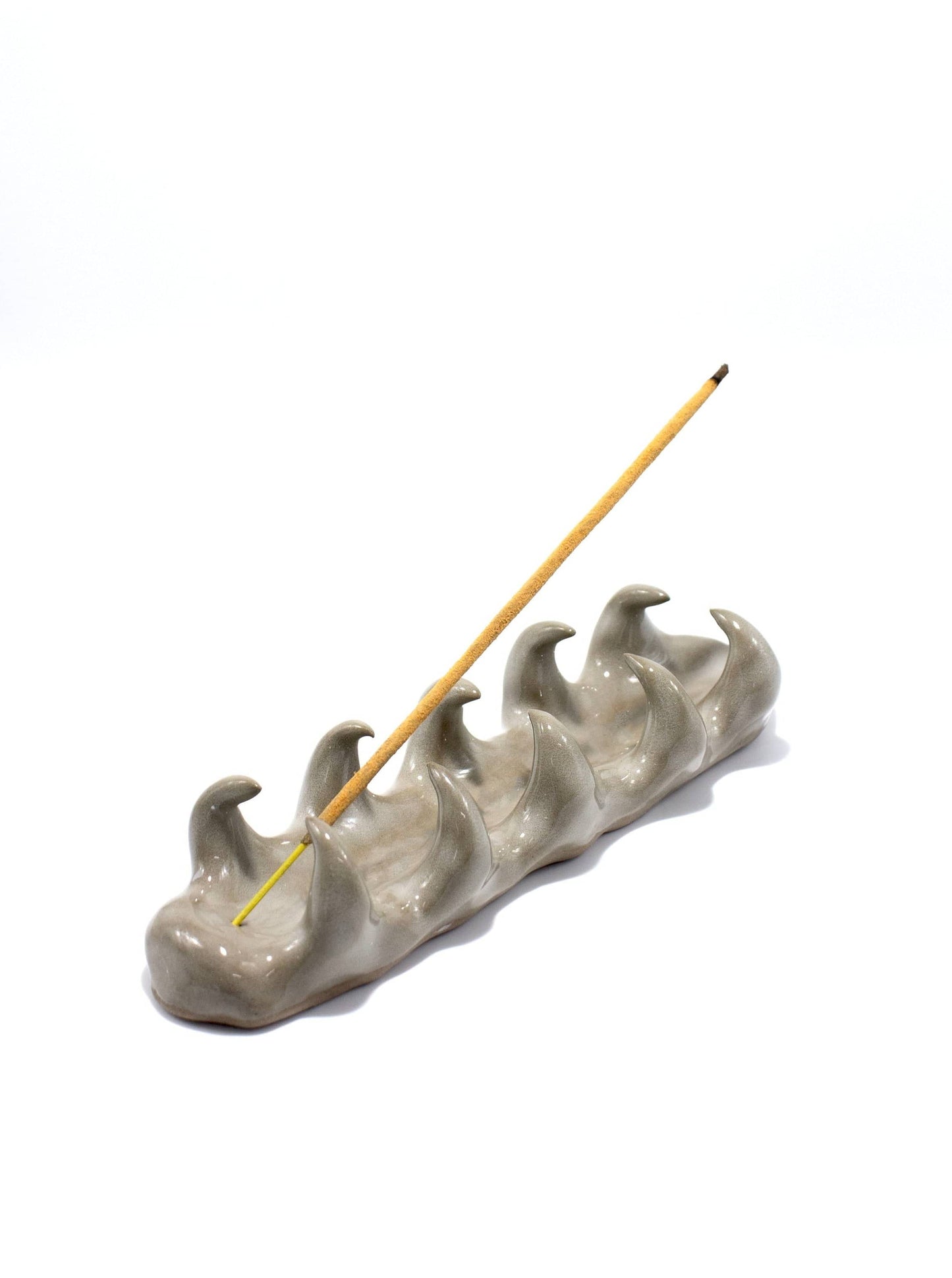 Green incense holder 10 horns-Cléo SJölander-APOC STORE