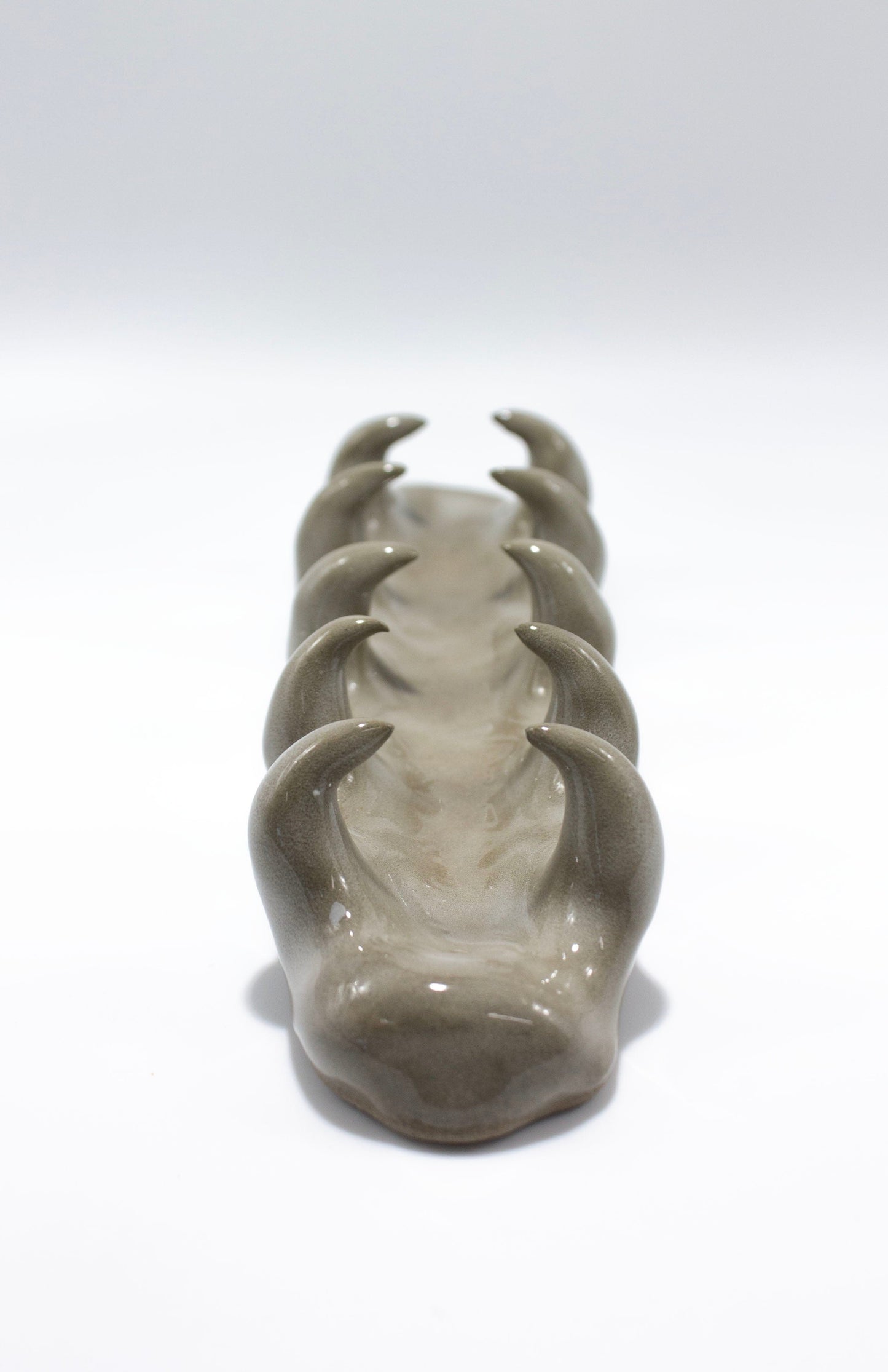 Green incense holder 10 horns-Cléo SJölander-APOC STORE