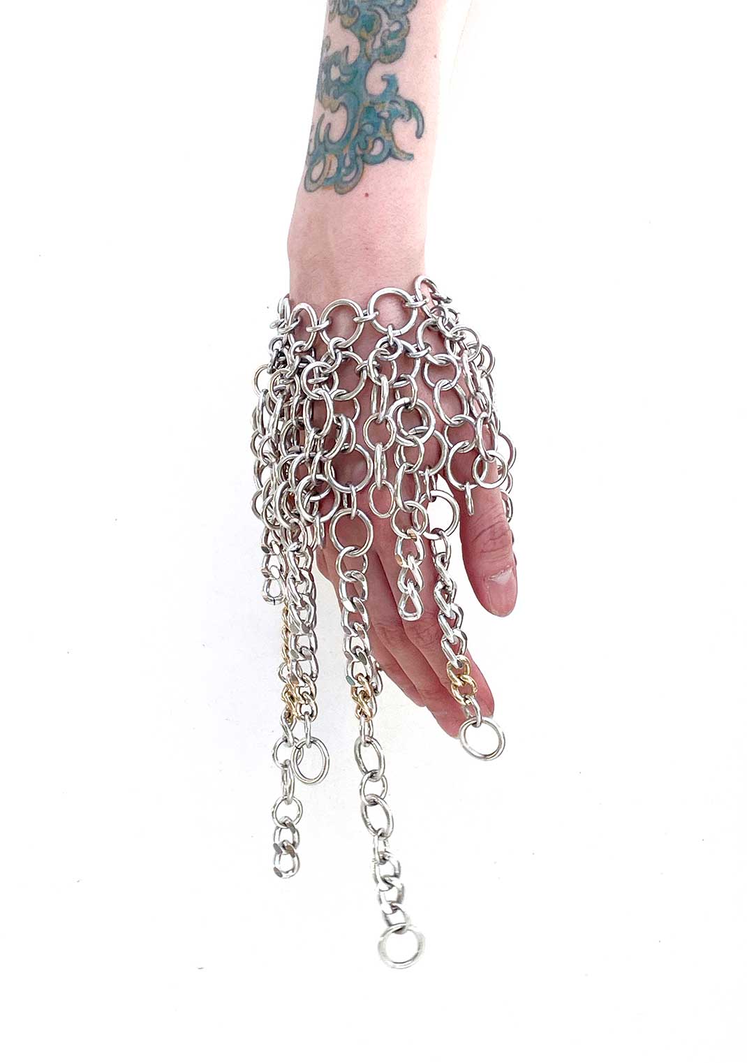 GOLD + SILVER Fringe Bracelet-JALACONDA-APOC STORE