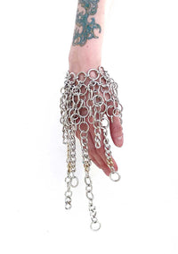 GOLD + SILVER Fringe Bracelet-JALACONDA-APOC STORE