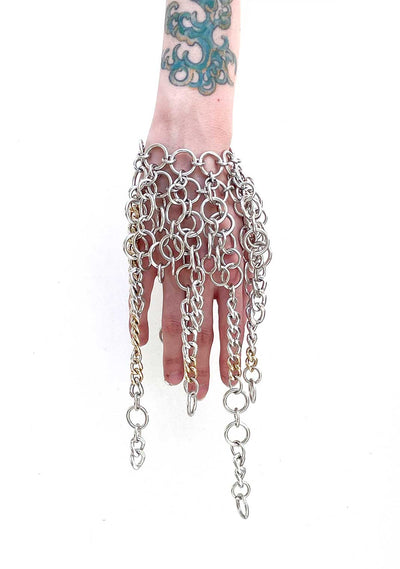 GOLD + SILVER Fringe Bracelet-JALACONDA-APOC STORE