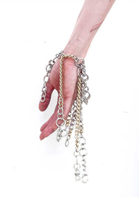 GOLD + SILVER Fringe Bracelet-JALACONDA-APOC STORE