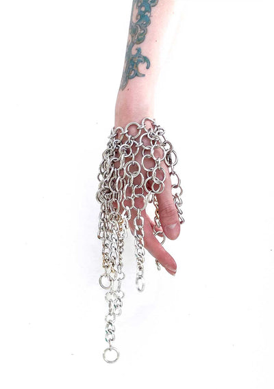 GOLD + SILVER Fringe Bracelet-JALACONDA-APOC STORE