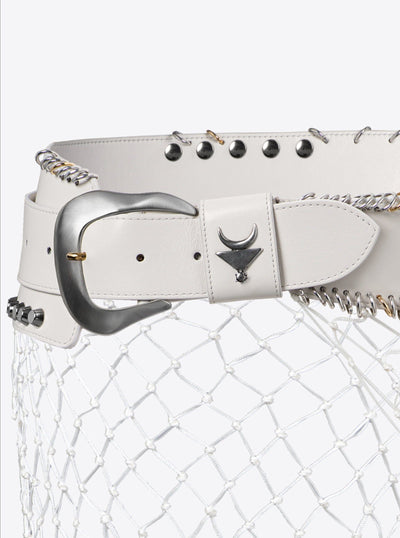 Pirate belt long Ivory-INAN-APOC STORE