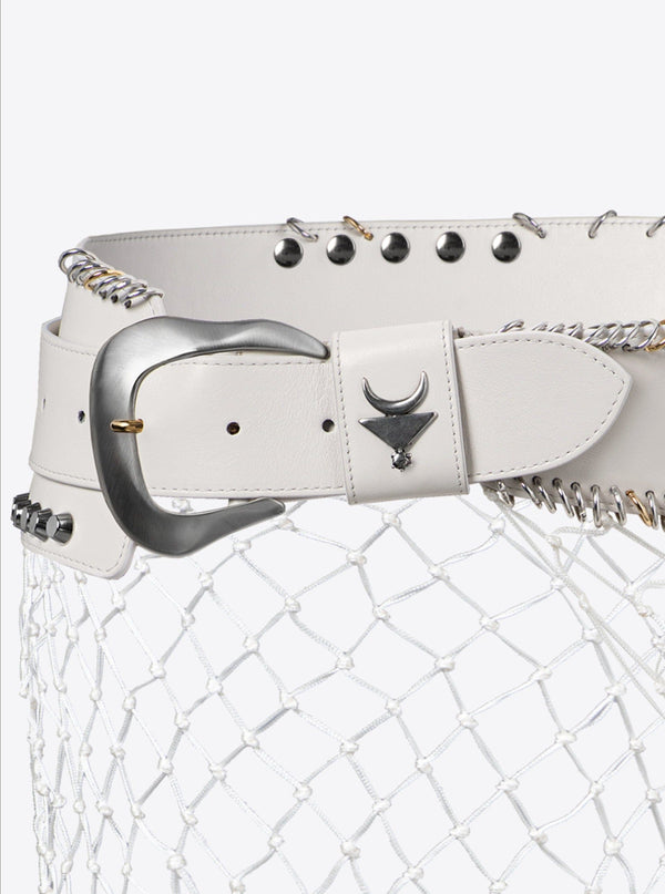 Pirate belt long Ivory-INAN-APOC STORE