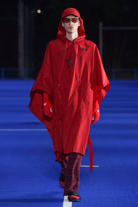SUPPORTER PONCHO COAT RED-Cognomen-APOC STORE