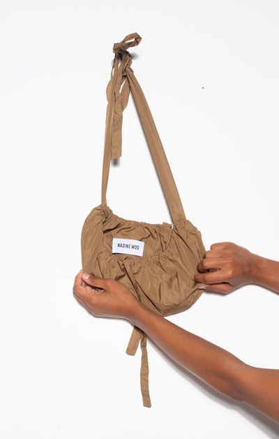Bronze Croissant Bag-Nadine Mos-APOC STORE