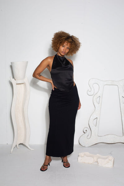 Ebony Bib Shirt-Nadine Mos-APOC STORE