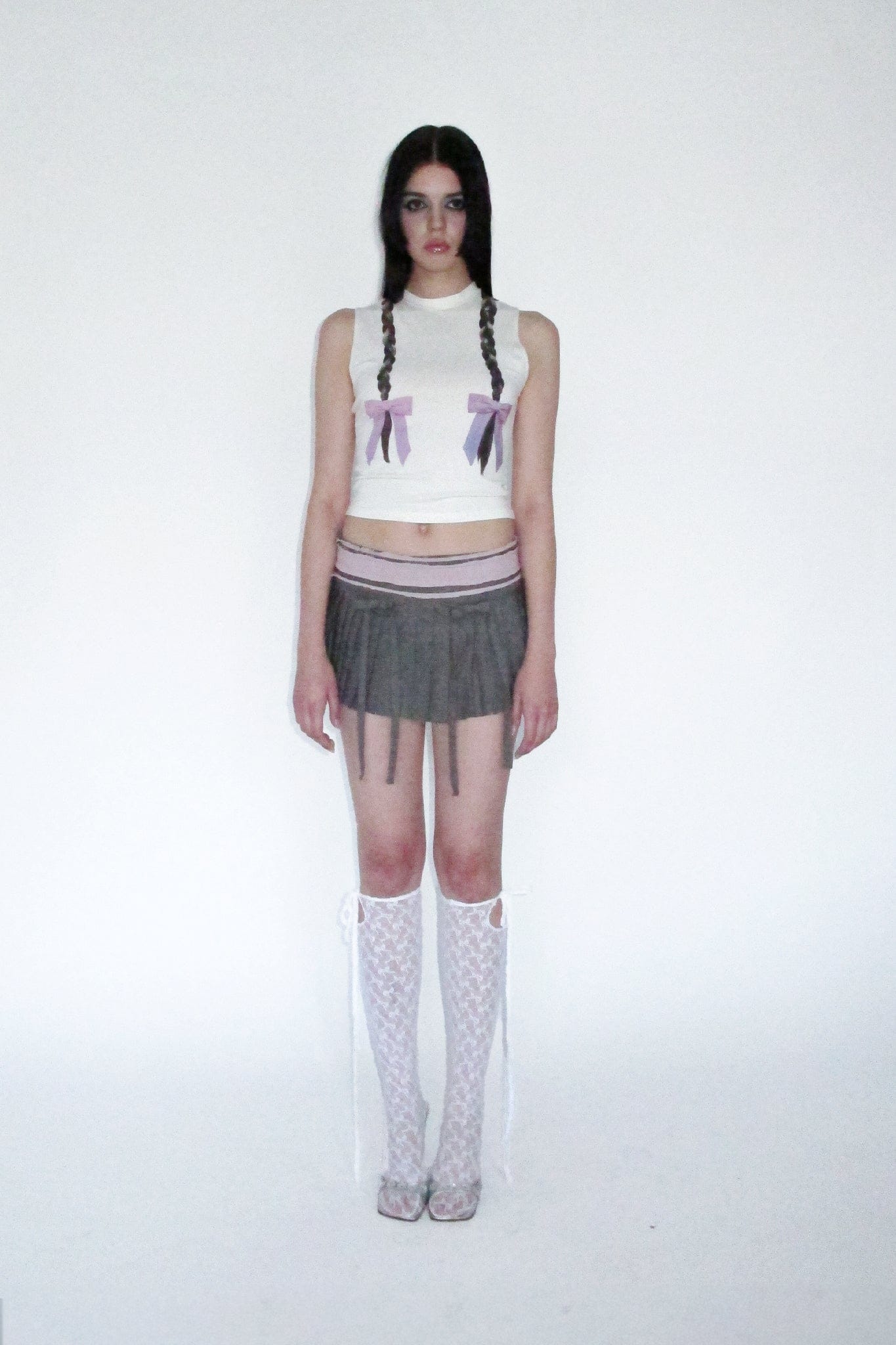 Bow lace socks-Clara Colette Miramon-APOC STORE