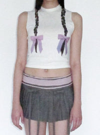 braid print tank-Clara Colette Miramon-APOC STORE