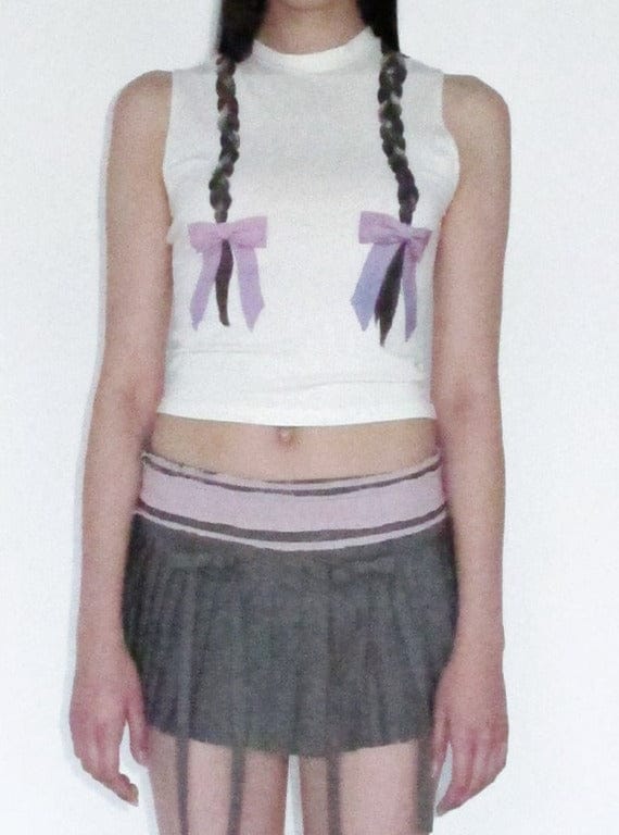 braid print tank-Clara Colette Miramon-APOC STORE