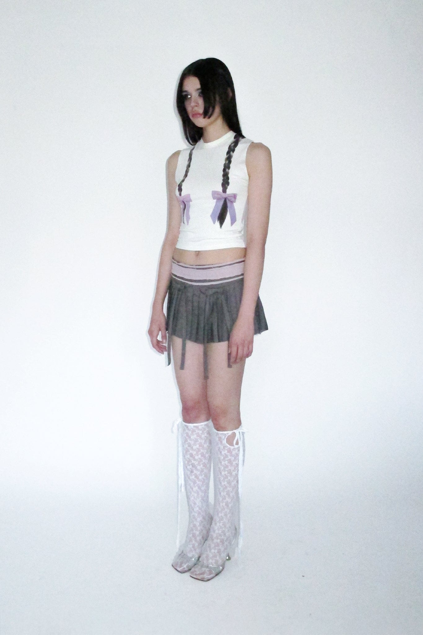 braid print tank-Clara Colette Miramon-APOC STORE