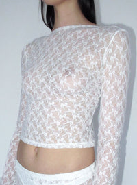 bow lace longsleeve-Clara Colette Miramon-APOC STORE