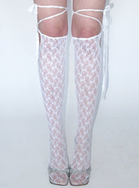 Bow lace socks-Clara Colette Miramon-APOC STORE