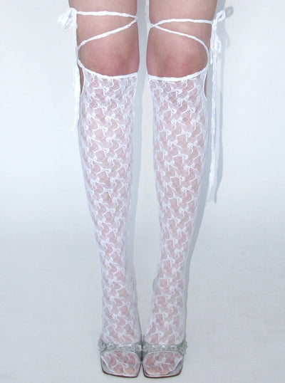Bow lace socks-Clara Colette Miramon-APOC STORE