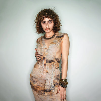 Plisse Dress-Jules Bramley-APOC STORE