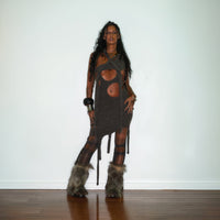 One-strap Melting Wool Dress-Jules Bramley-APOC STORE