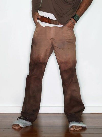 Panelled Dark Wash Pants-Jules Bramley-APOC STORE