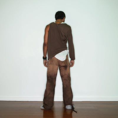 Panelled Dark Wash Pants-Jules Bramley-APOC STORE