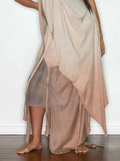 Draped Ribbed Skirt-Jules Bramley-APOC STORE
