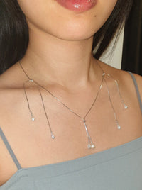 Pearl tassel necklace 05-Jaekim-APOC STORE