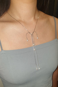 Pearl tassel necklace 05-Jaekim-APOC STORE