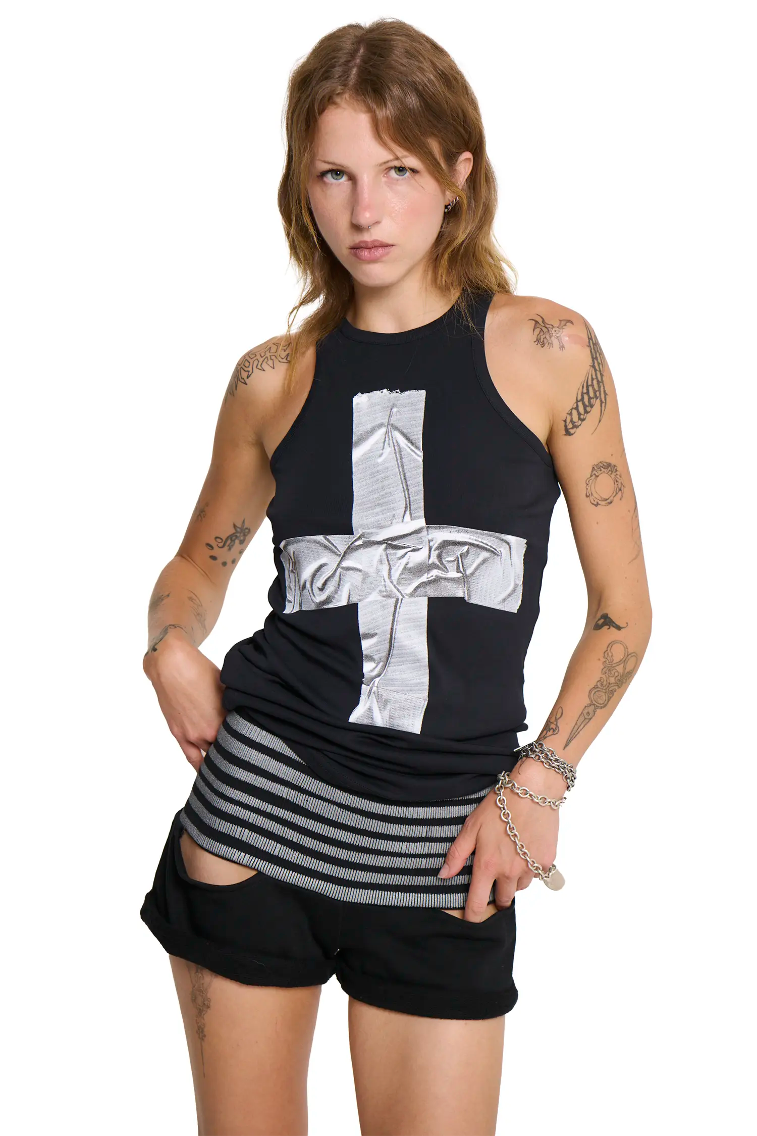 Circus Short - Black/Silver-Karlaidlaw-APOC STORE