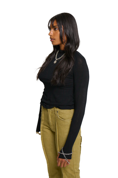 Angel Wool Top - Black-Karlaidlaw-APOC STORE