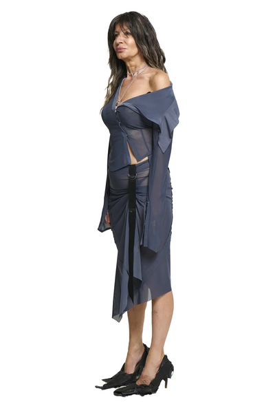 Haniya Skirt - Steel