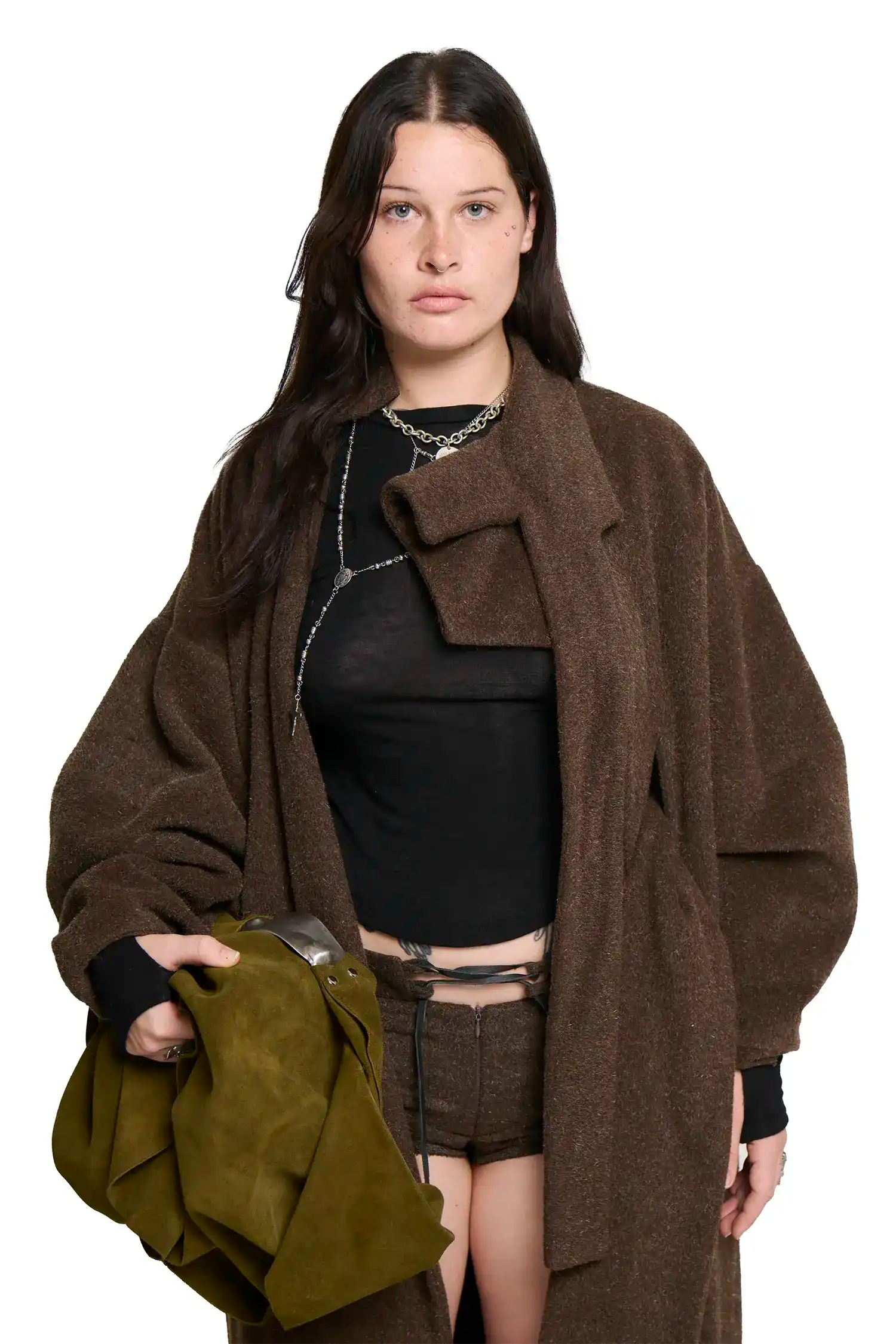 Manola Coat - Brown (Blend)-Karlaidlaw-APOC STORE