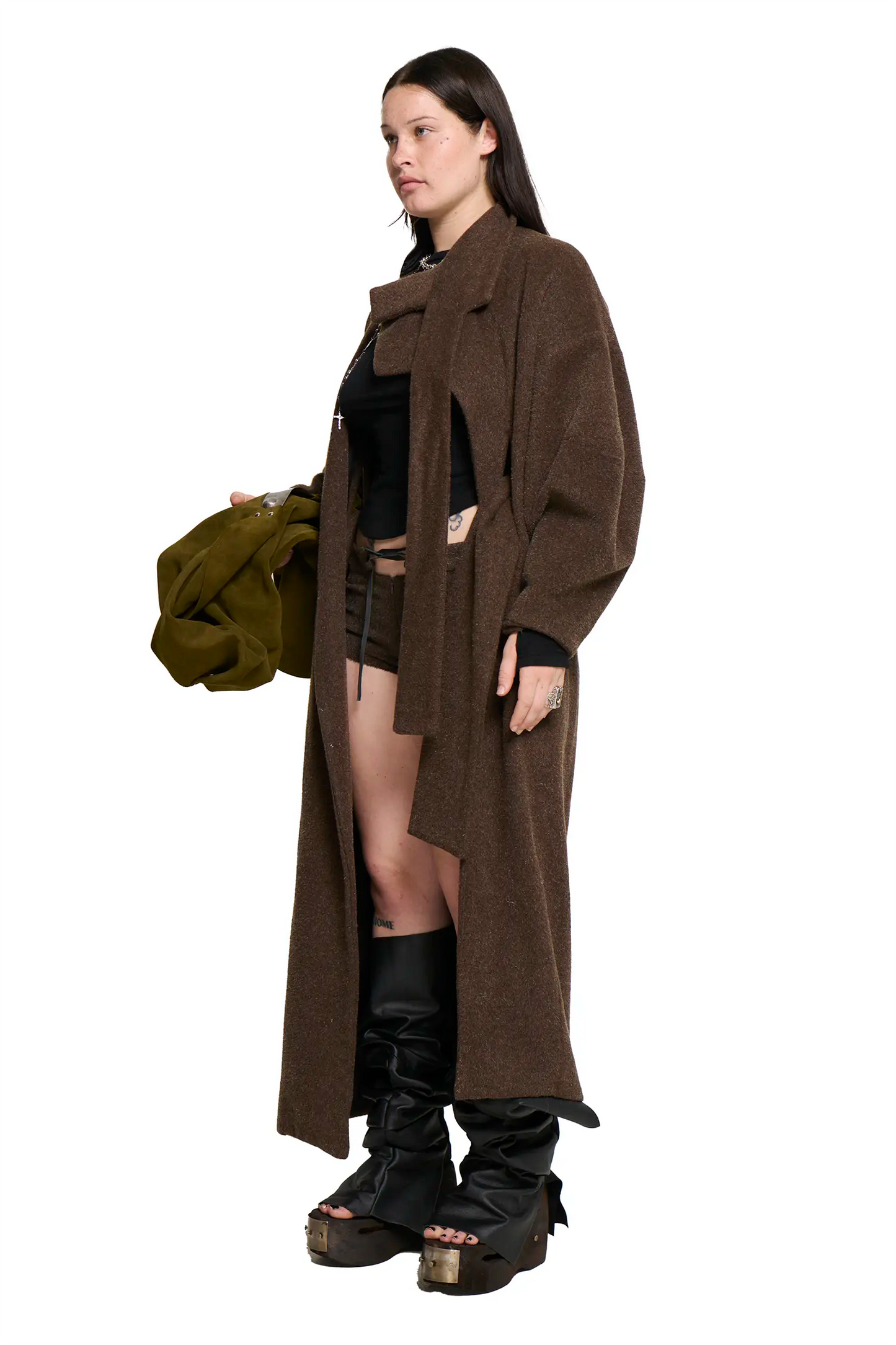 Manola Coat - Brown (Blend)-Karlaidlaw-APOC STORE