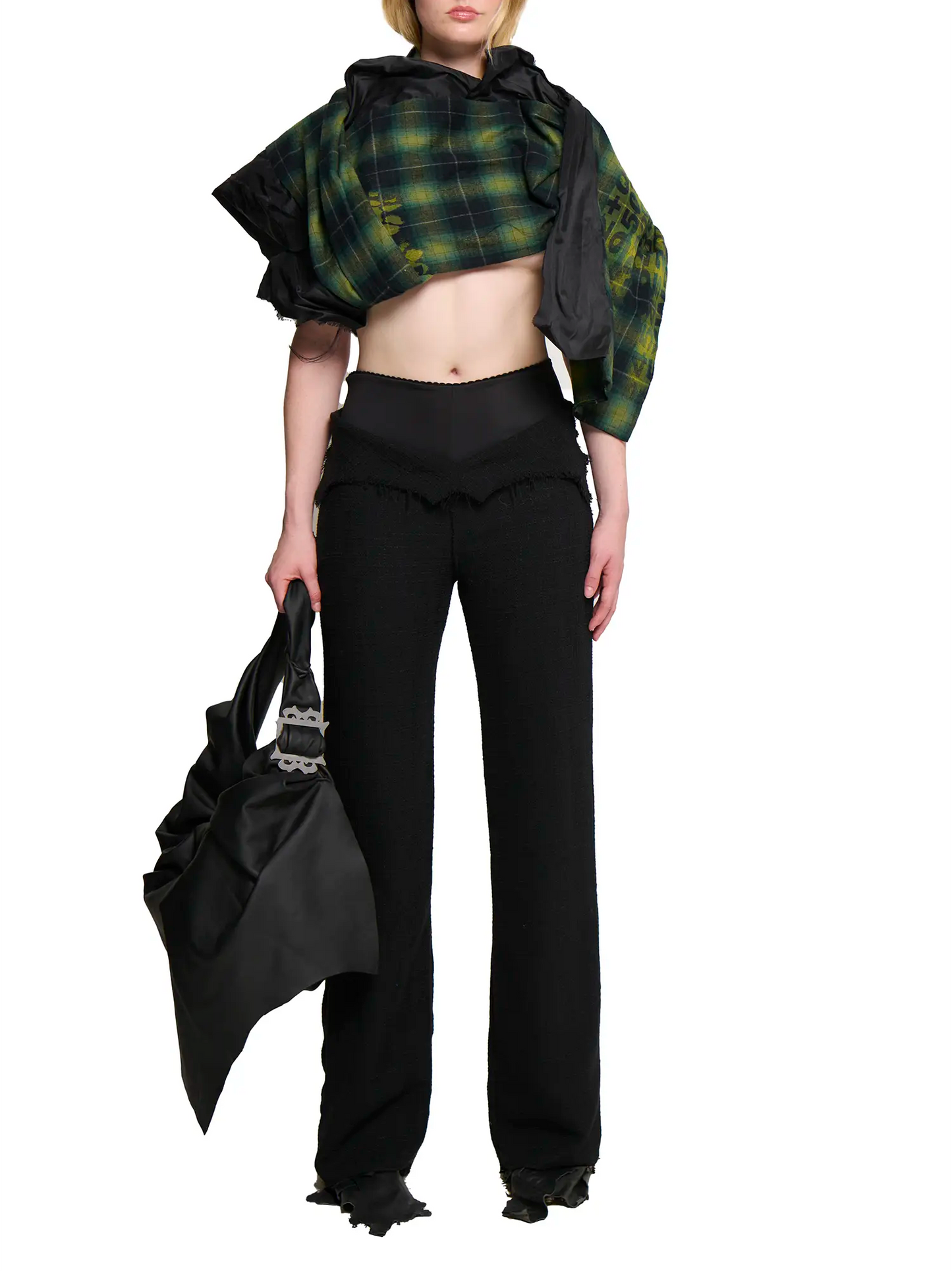 Phoebe Tweed Suit Pant - Black-Karlaidlaw-APOC STORE