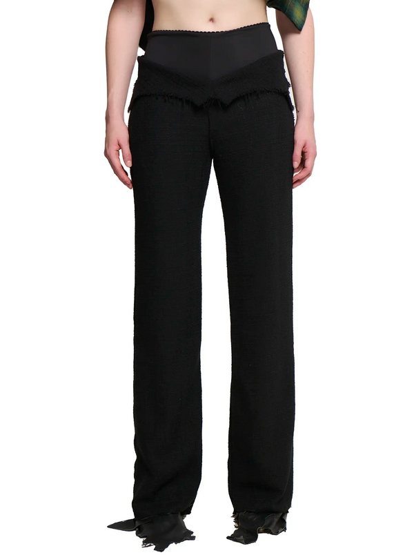 Phoebe Tweed Suit Pant - Black-Karlaidlaw-APOC STORE