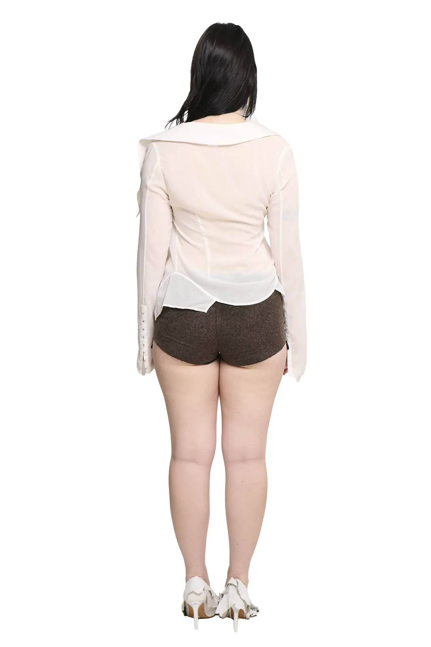 Georgette Sailor Shirt - White