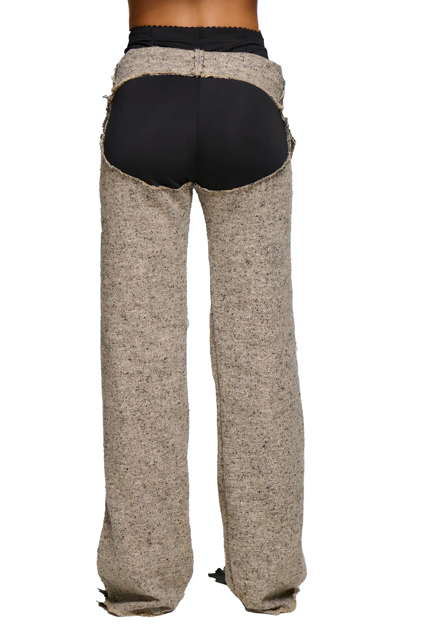 Phoebe Tweed Suit Pant - Beige-Karlaidlaw-APOC STORE