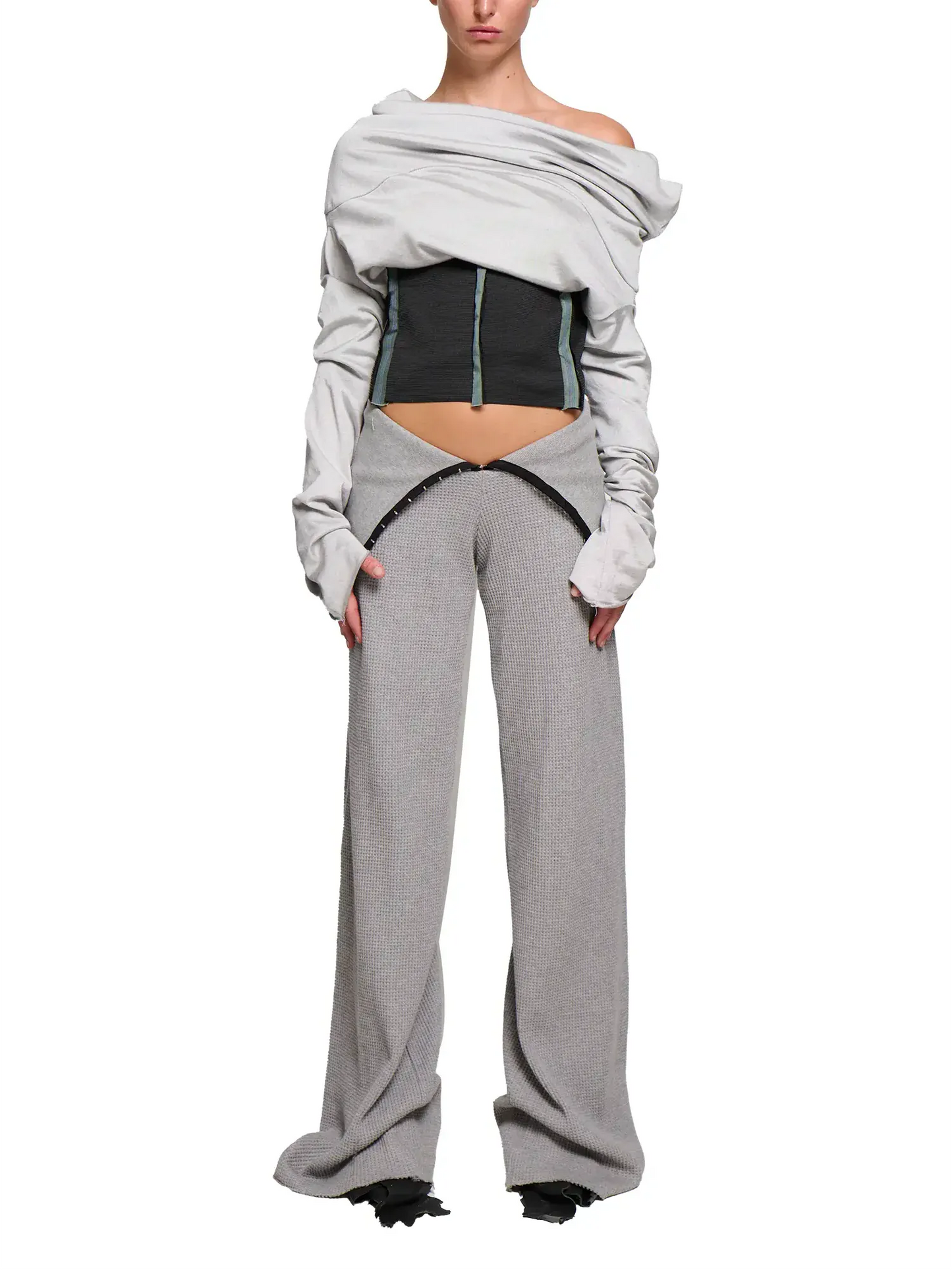Waffle Jester Pant - Grey Marle-Karlaidlaw-APOC STORE