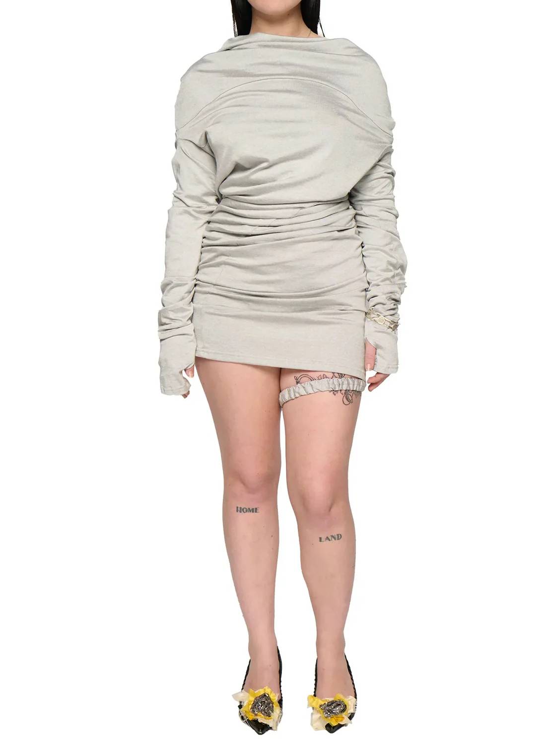 Lulu Dress - Grey-Karlaidlaw-APOC STORE