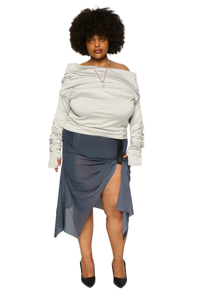 Haniya Skirt - Steel