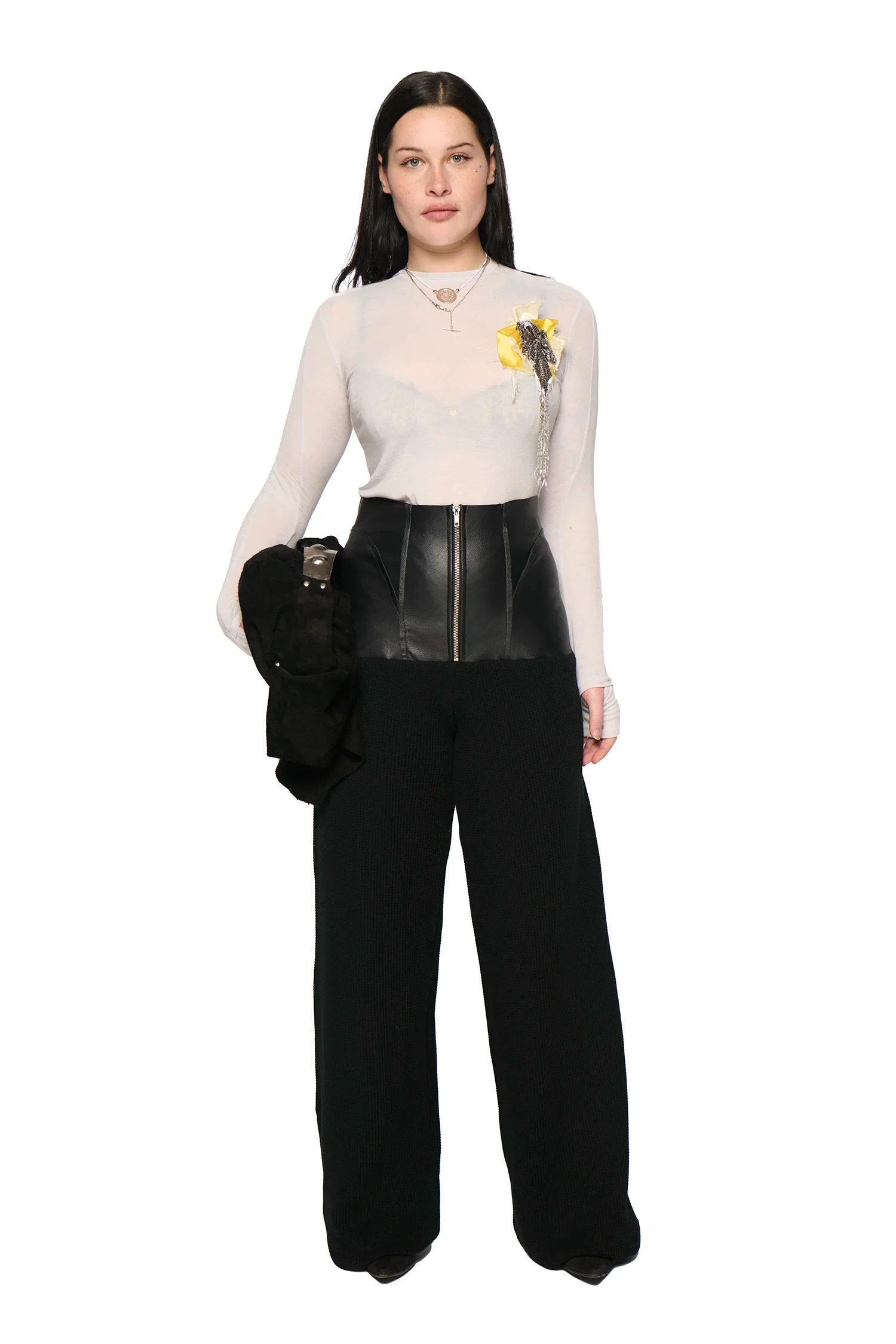 Leather Lefflers Corset Pant - Black-Karlaidlaw-APOC STORE