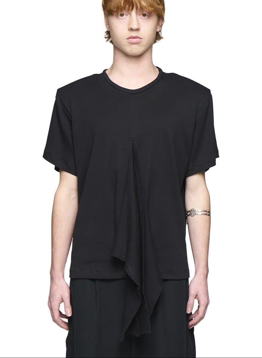 Scrunch T-Shirt - Black-Karlaidlaw-APOC STORE