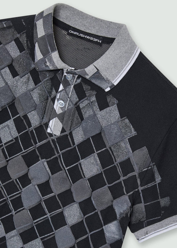Grid Polo Shirt-Onrushw23fh-APOC STORE