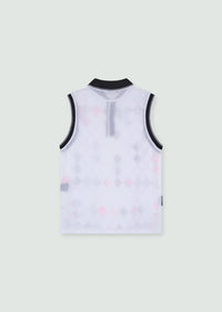 Grid Polo Tank Top-Onrushw23fh-APOC STORE