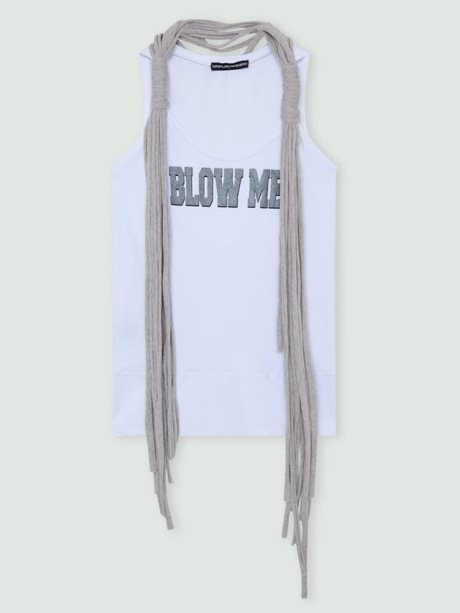 "Blow me" tank top-Onrushw23fh-APOC STORE