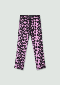 Grid Trousers - Pink-Onrushw23fh-APOC STORE