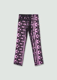 Grid Trousers - Pink-Onrushw23fh-APOC STORE