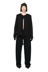 Scrunch Long Sleeve - Black-Karlaidlaw-APOC STORE