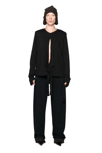 Scrunch Long Sleeve - Black-Karlaidlaw-APOC STORE