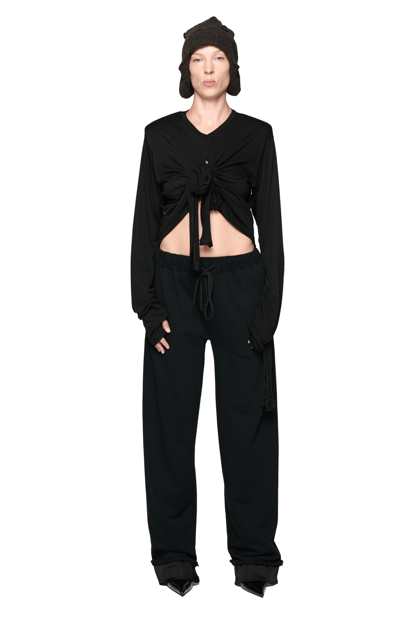Scrunch Long Sleeve - Black-Karlaidlaw-APOC STORE