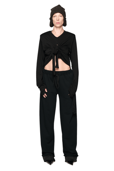 Scrunch Long Sleeve - Black-Karlaidlaw-APOC STORE