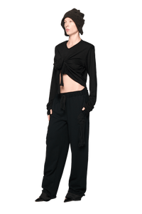 Scrunch Long Sleeve - Black-Karlaidlaw-APOC STORE